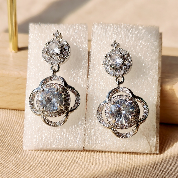 925 Sterling Silver American Diamond Party Earring