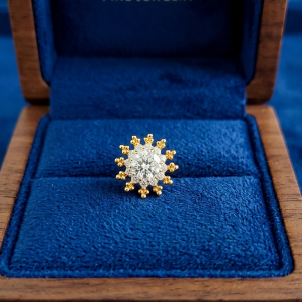 American Diamond 13 stone Glamour Glow Nosepin